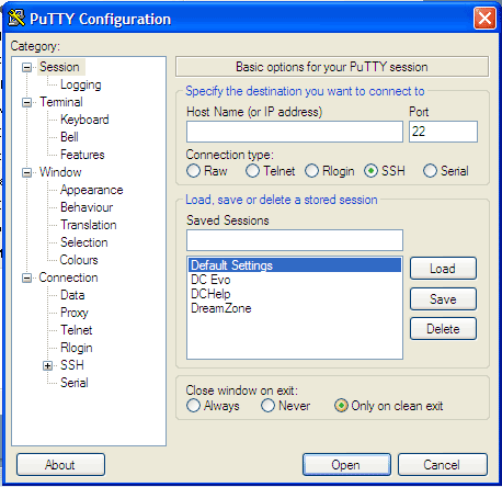 Download PuTTY - a free SSH and telnet client for Windows