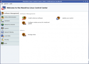 Mandriva Control Center
